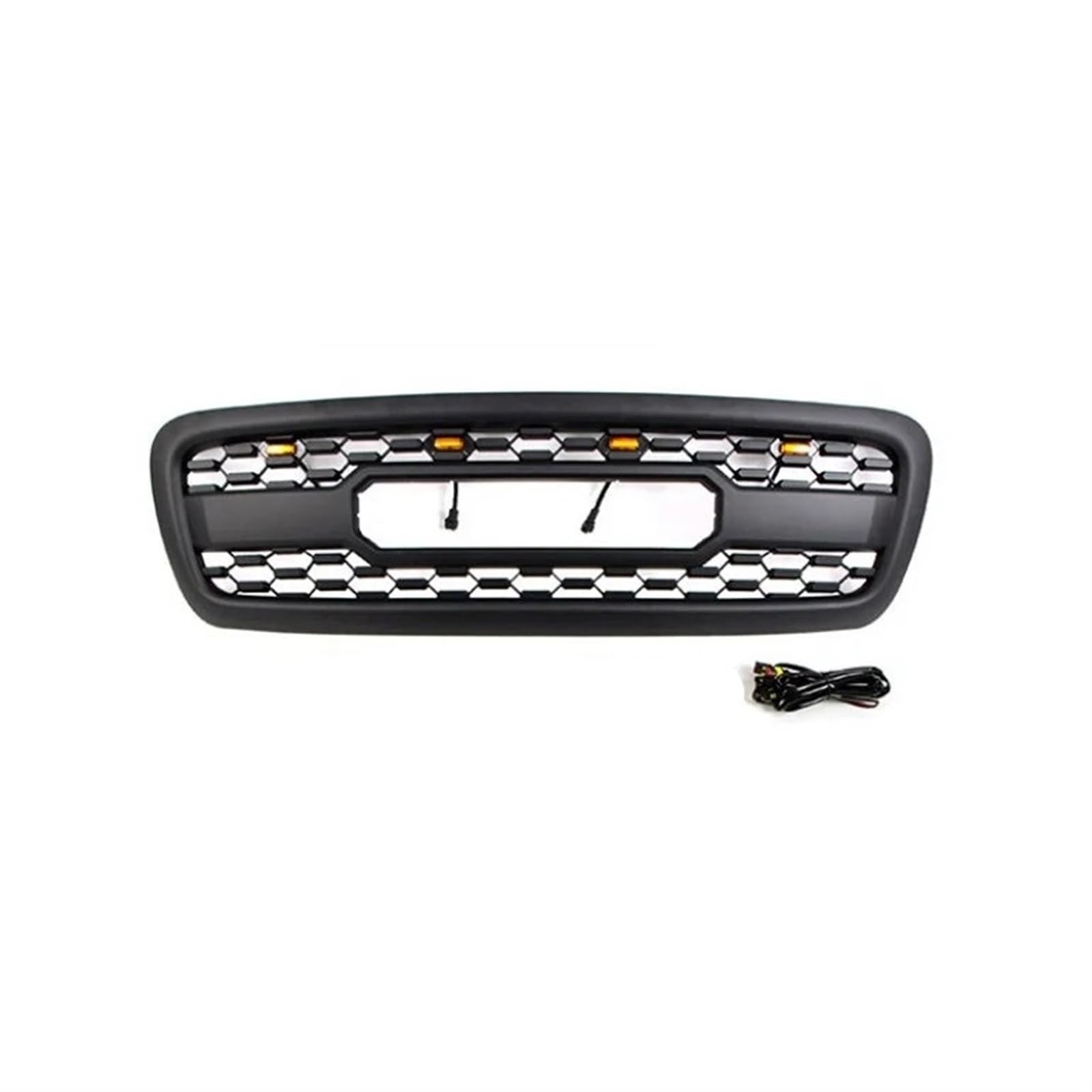 Auto Front Racing Facelift Mesh Grille mit LED Licht Kompatibel for Toyota Sequoia 2001-2005 ABS Front kühlergrill Trim zubehör(with L-E-D Grille) von HTAQYU