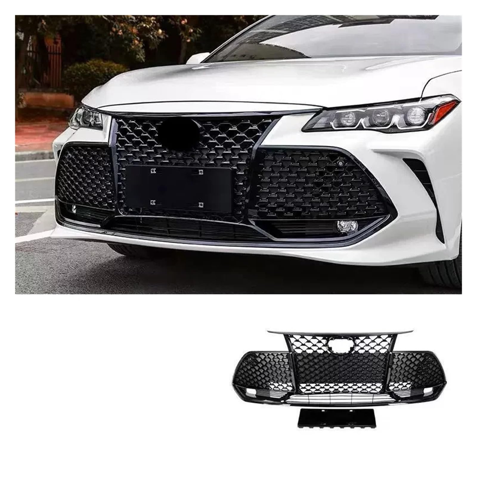 Auto-Frontstoßstangengrill Kompatibel for Toyota Avalon 2019-2023 modifiziertes Maskennetz Kühlerkörper-Kit Autozubehör(for 22-23) von HTAQYU