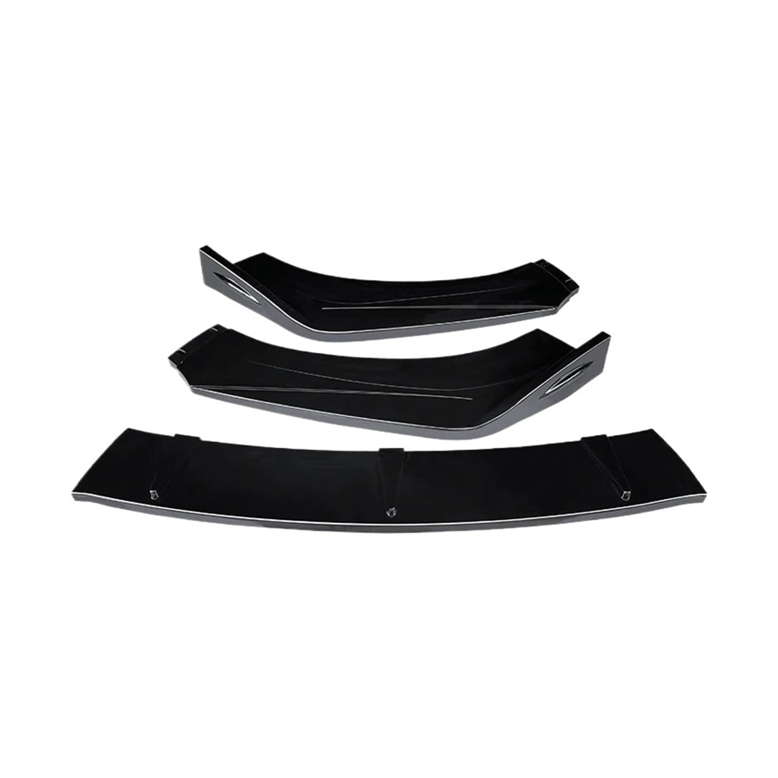 Auto-Frontstoßstangensplitter, Lippenkörper-Kit, Spoiler, Diffusor, Deflektor, Kohlefaser-Look, kompatibel for Hyundai for Veloster 2013–2015 2016 2017(Gloss Black1) von HTAQYU