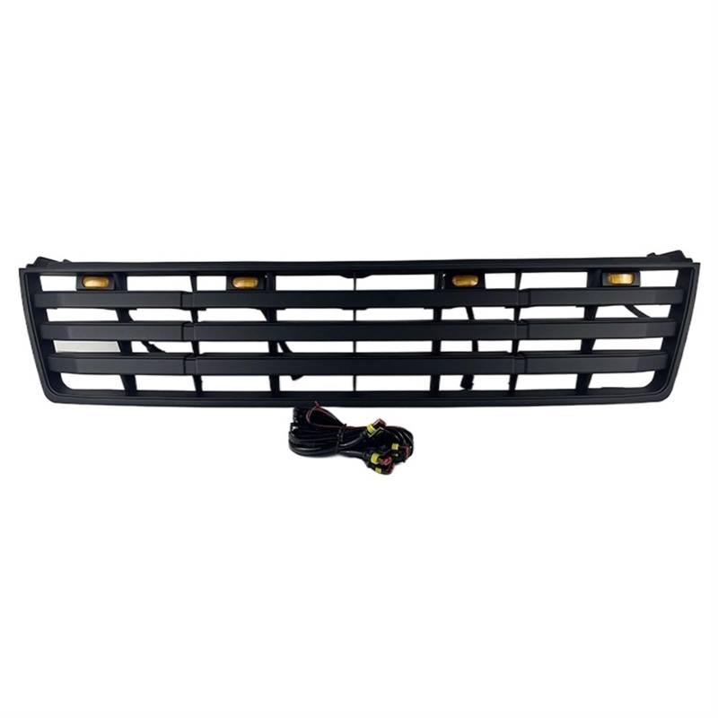 Autogrill Kompatibel for Toyota Land Cruiser Prado LC90 LC95 1993-2002 Front Face Bumper Modifizierter Kühlergrill Auto Außenzubehör(with Light) von HTAQYU