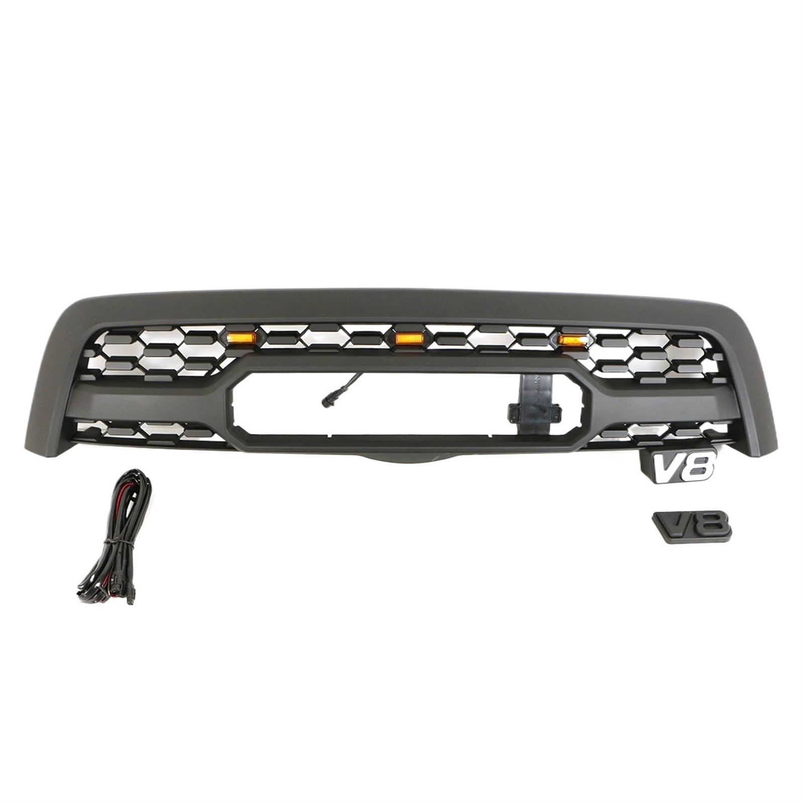 Autoteil Auto Mesh Kühlergrill mit Licht Kompatibel for Toyota Sequoia 2005-2009 von HTAQYU