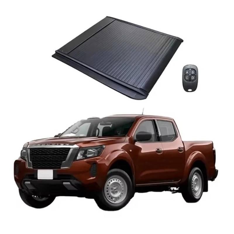 Autozubehör Fahrzeuge Tonneau-Abdeckung Pickup-Truck-Ladefläche Tonneau-Elektroabdeckung kompatibel for Nissan Narava Tapa Aluminio Plegable von HTAQYU