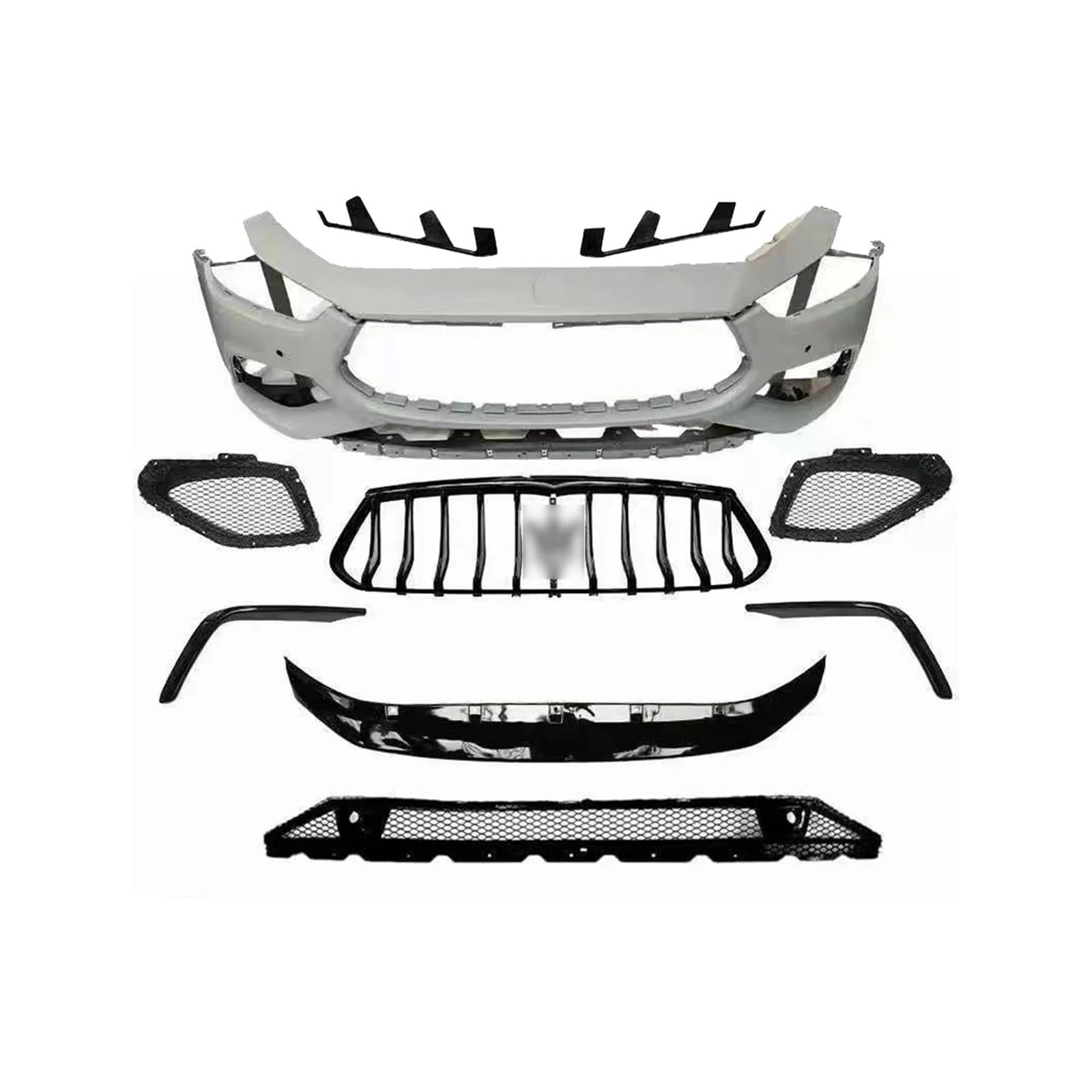 Body Kits Kompatibel for Maserati Ghibli 2014-2021 Upgrade GTS Front Stoßstange Grill Maserati Auto Zubehör von HTAQYU