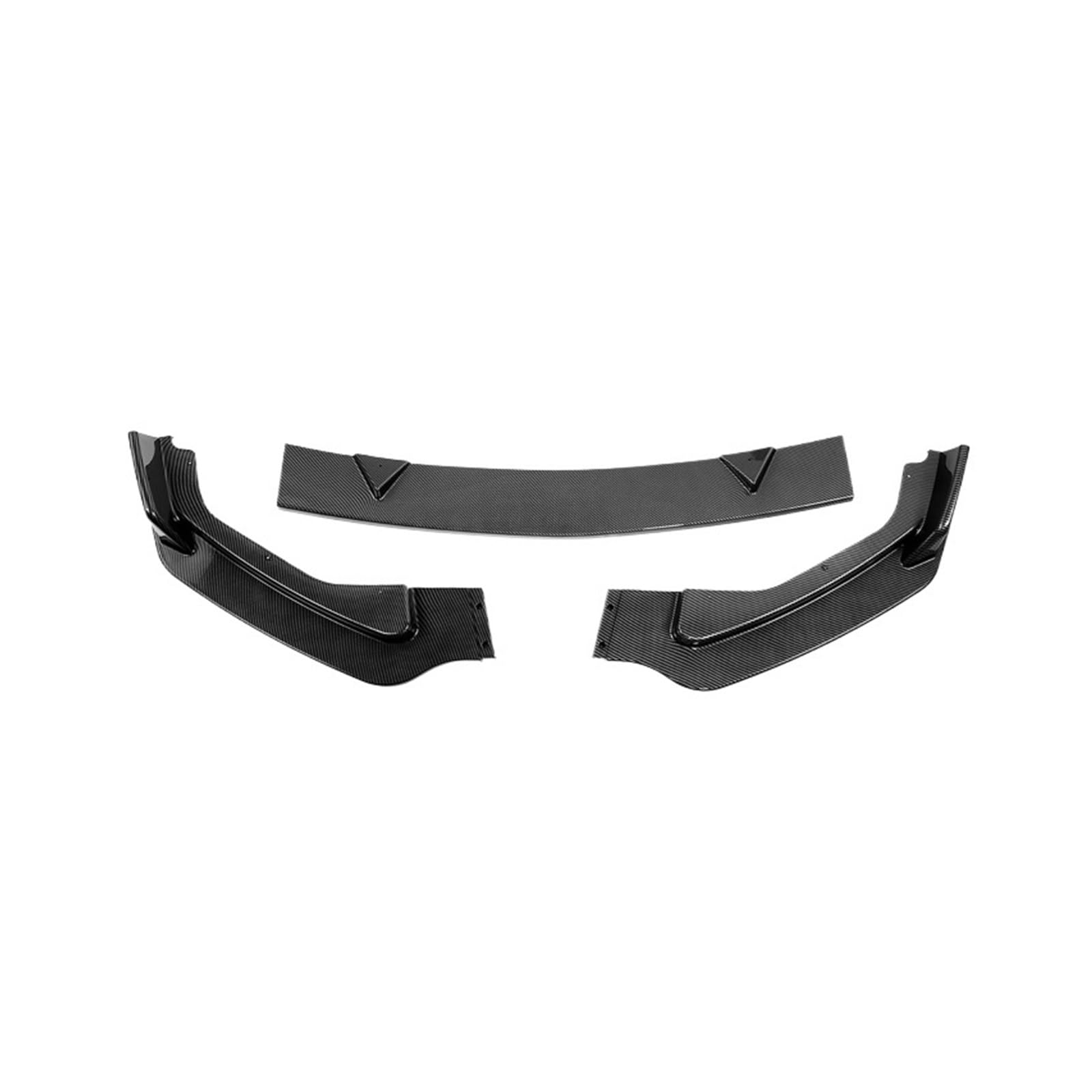 Carbonfaser-Auto-Frontspoilerlippe/Heckstoßstangendiffusor Kompatibel mit Infiniti Q50 2014-2017 (Standard-/Sportmodell)(3pcs Standard Model) von HTAQYU