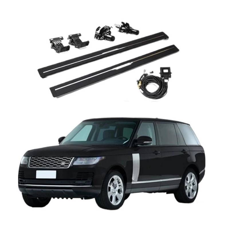 Elektrische Seitenschritte, einziehbares Trittbrett, intelligente Fußpedale, kompatibel mit Range Rover Vogue L405 L322/Sport L494 L320(LWB Vogue) von HTAQYU