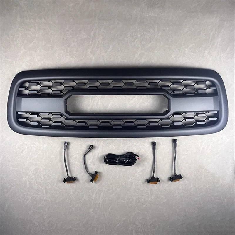 Frontstoßstangengrill Kompatibel for Toyota Sequoia 2001 2002 2003 2004 Verkleidungshauben-Netzabdeckung Front-ABS-Kühlergrill Außenmodifikationsteile(with Light) von HTAQYU