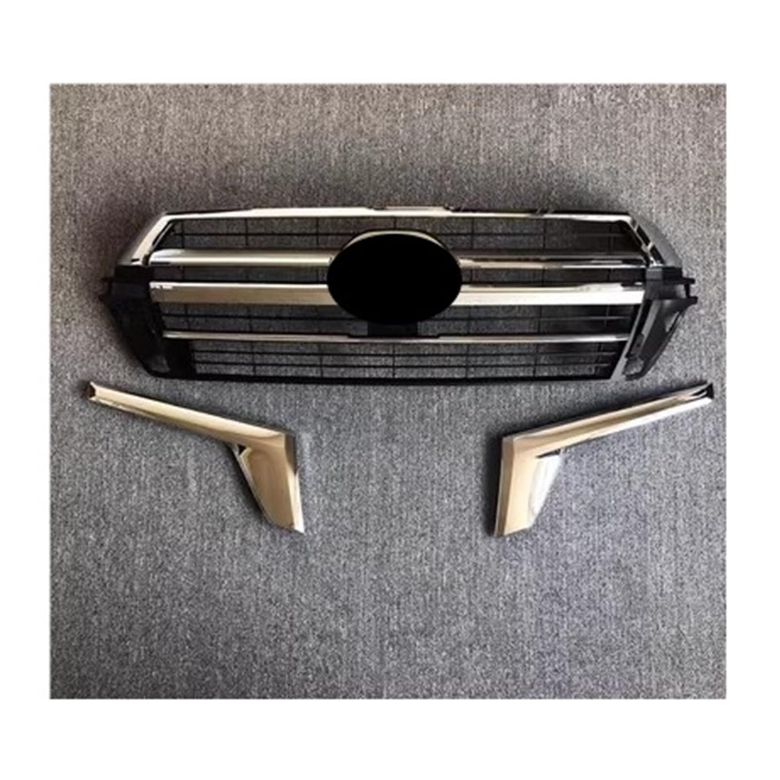 Grillmaske Gitter Kühlergrill Montage Kompatibel for Toyota Land Cruiser LC200 2008-2015 2016-21 Konvertieren Heckstoßstangennetz(16-21 style 3) von HTAQYU