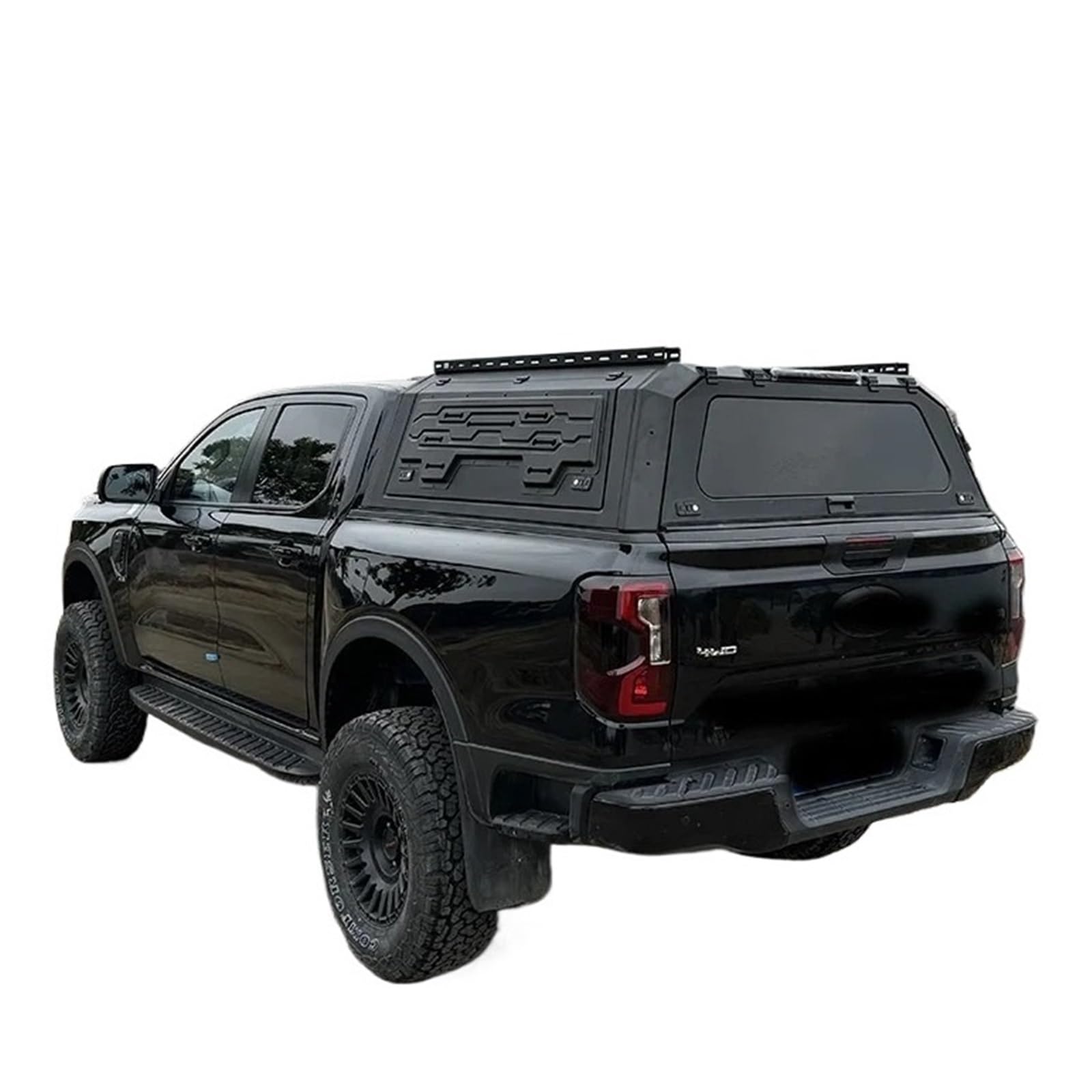 HTAQYU 5 FT Laderaumabdeckung for Pickup-Truck-Ladefläche, Pick-up-Truck-Aufsatz, kompatibel mit Ford Ranger 2002–2025, Laderaumabdeckung mit Schloss, keine Bohrinstallation, Hardtop-Baldachin(Style a von HTAQYU