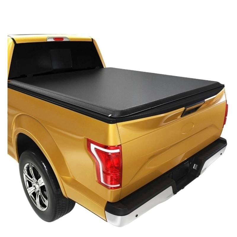 HTAQYU 6,75 Fuß Laderaumabdeckung, weich, aufrollbar, kompatibel mit Ford F250 F350 Super Duty 2017–2024, LKW-Heckfachdeckel, Austausch der verdickten Klammern von HTAQYU