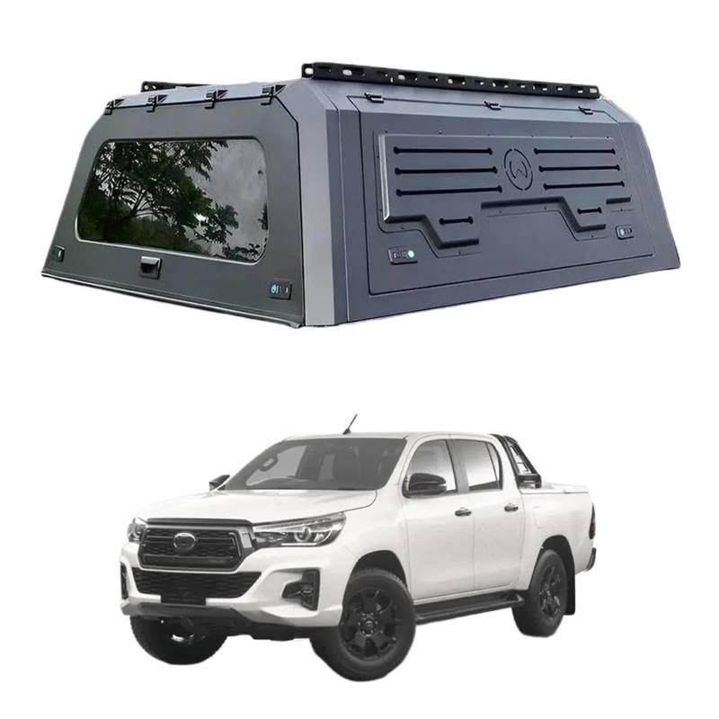 HTAQYU Laderaumabdeckung for Pickup-Truck-Ladefläche, Pick-up-Truck-Auflage, kompatibel mit Mazda BT-50 2015–2025, Laderaumabdeckung mit Schloss, keine Bohrinstallation, Hardtop-Baldachin(Style a: Sta von HTAQYU