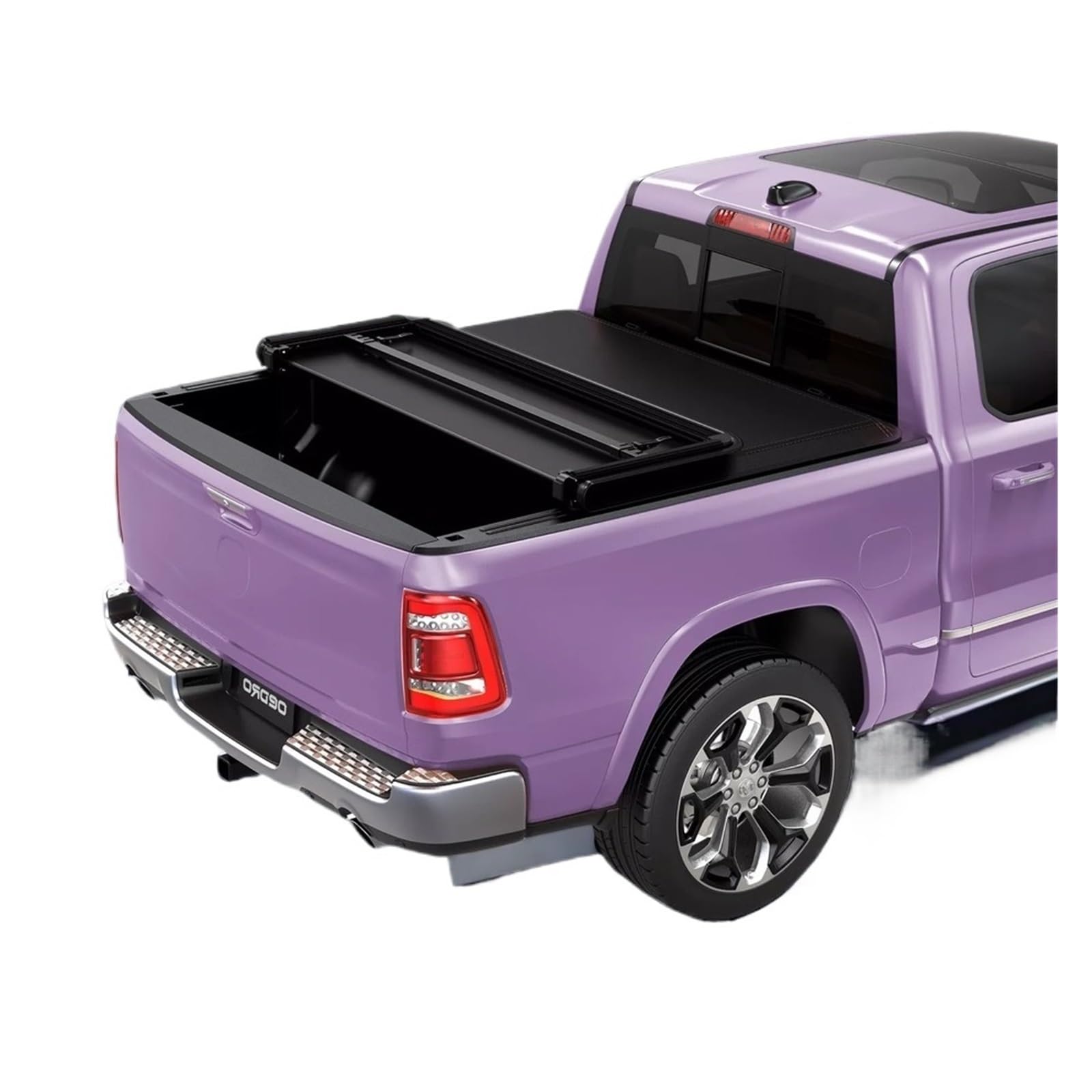 HTAQYU Weiche, dreifach gefaltete 6FT Laderaumabdeckung, kompatibel mit Toyota Tacoma 2016–2024 LKW-Ladeflächen-Pickup von HTAQYU