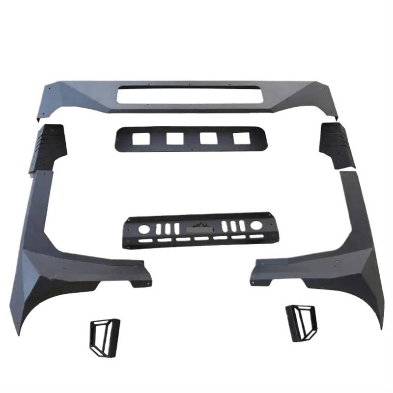 JK JL Armor Bodykit Kühlergrill Stoßstange Kotflügelverbreiterungen Kompatibel for Jeep Wrangler von HTAQYU