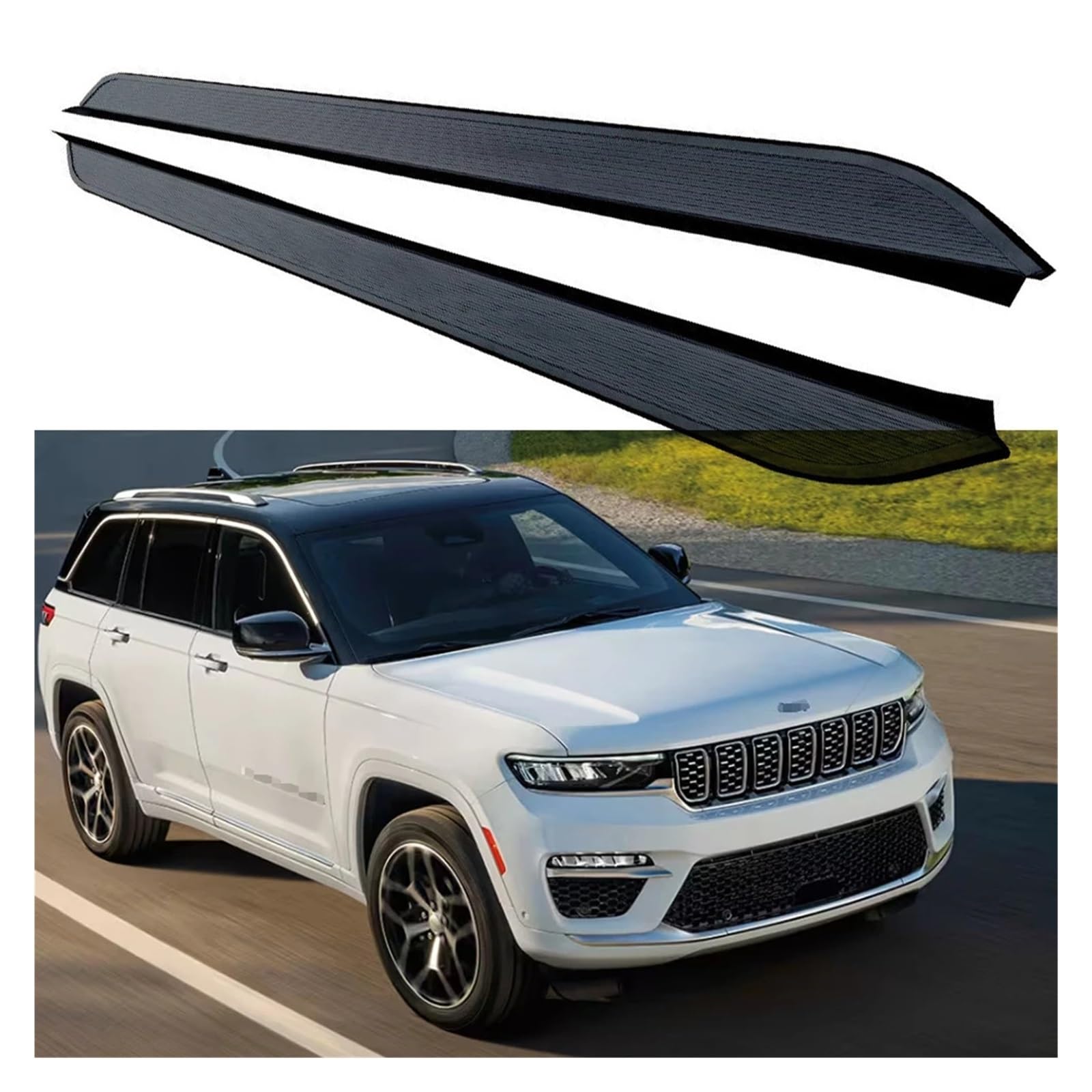 Kompatibel for Jeep Grand Cherokee 2022 2023 2024 Trittbretter Seitenstufen Nerf Bars von HTAQYU