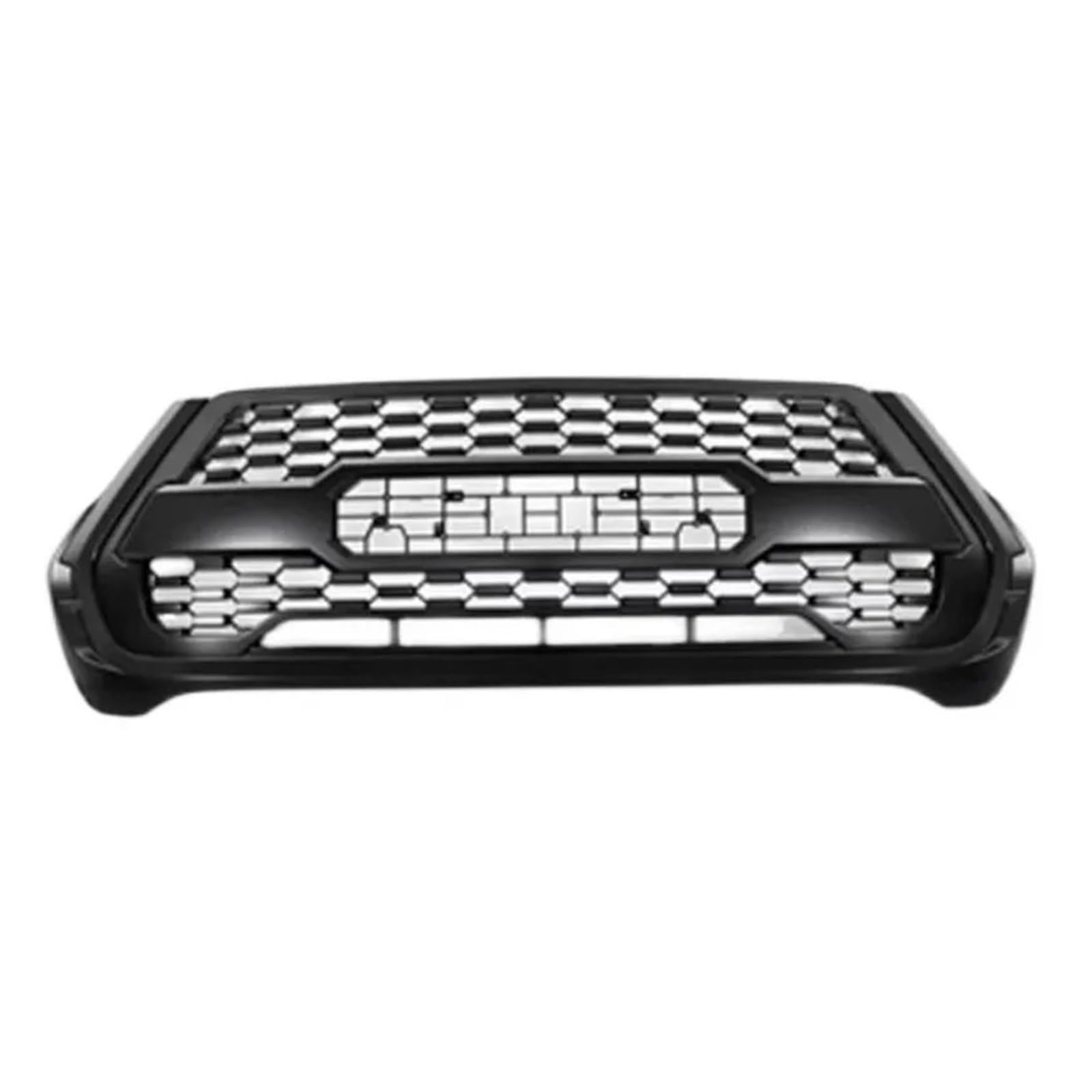 Modifizierter LED-Frontgrill Kompatibel for Toyota Hilux Revo 2021 2022 Frontstoßstangenmaske Mesh Racing Grills Auto Obergitter Kühlergrill(No light) von HTAQYU