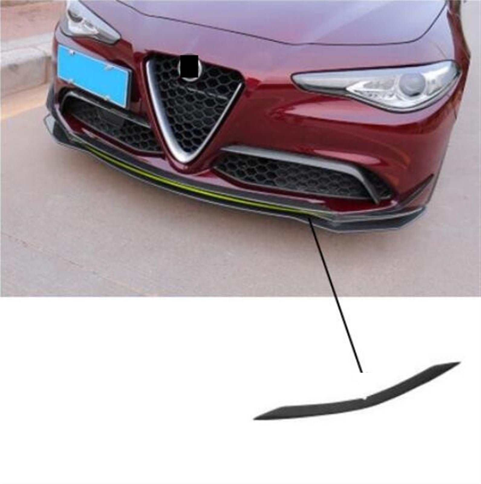 Real Carbon Fiber Auto Front Stoßstange Lip Spoiler Splitter Schürzen Abdeckung Kompatibel for Alfa Romeo Giulia 2017 2018 2019 2020 2021(Forged Carbon1) von HTAQYU