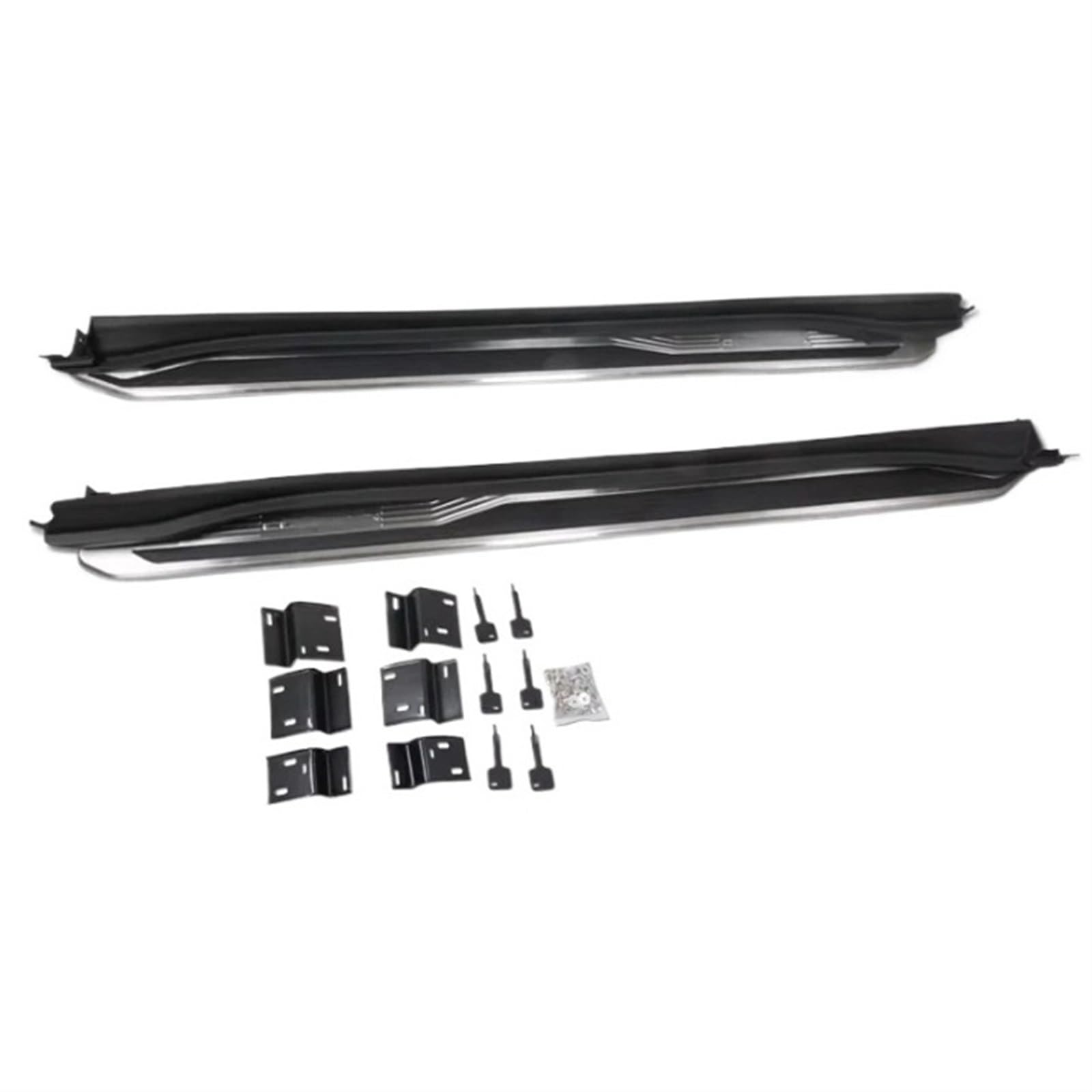 Trittbrett Fuß Pedale Seite Schritt Bar Kompatibel for Jeep Compass 2017 2018 2019 2020 2021 2022 2023 2024, Last 250 kg von HTAQYU