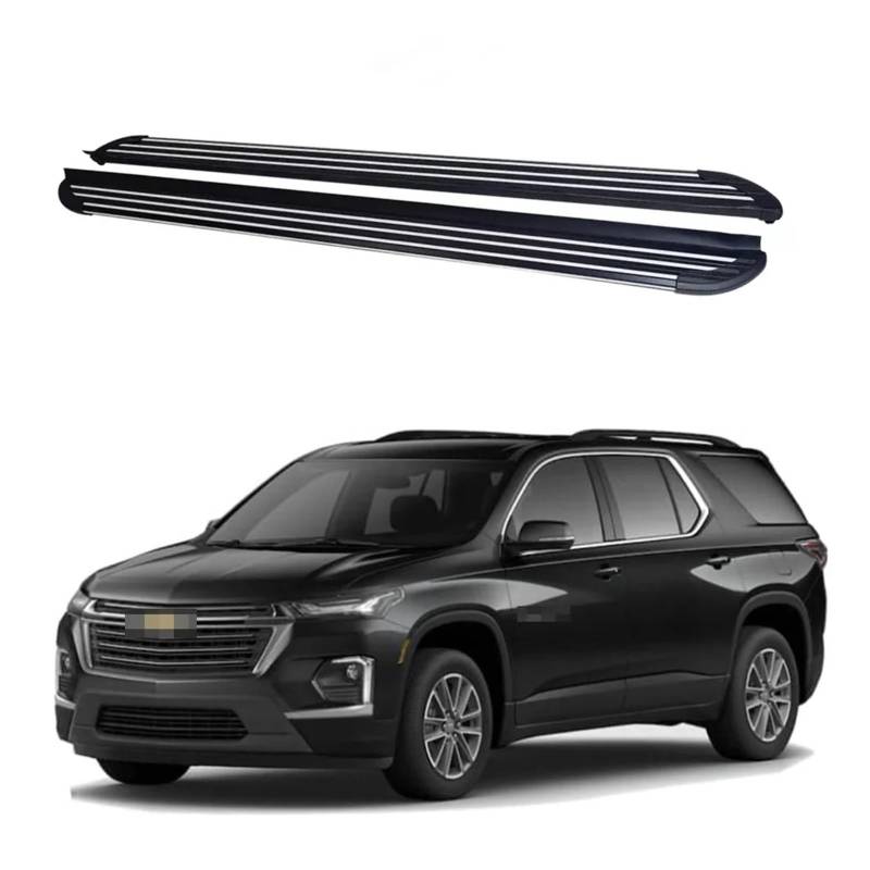 Trittbretter Kompatibel for Chevrolet Chevy Traverse 2018-2023 Seite Schritte 2PCS Bar Pedale Schritt Bars von HTAQYU