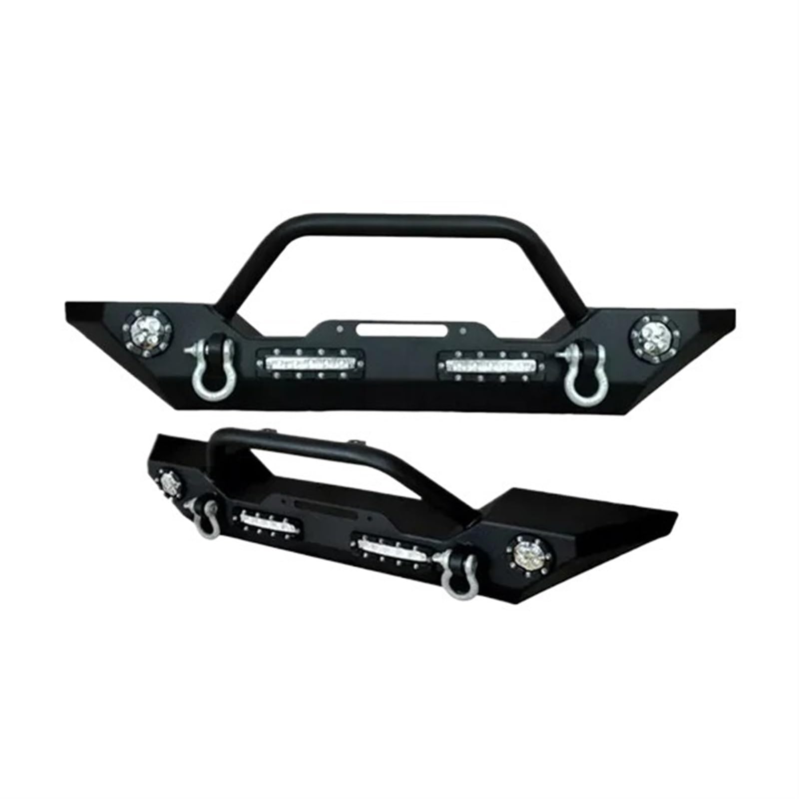 Uni-FB-CS2 4x4 Auto Stoßstange Offroad Zubehör Mit Lichter Kompatibel for Jeep JK Front Bull Bar von HTAQYU