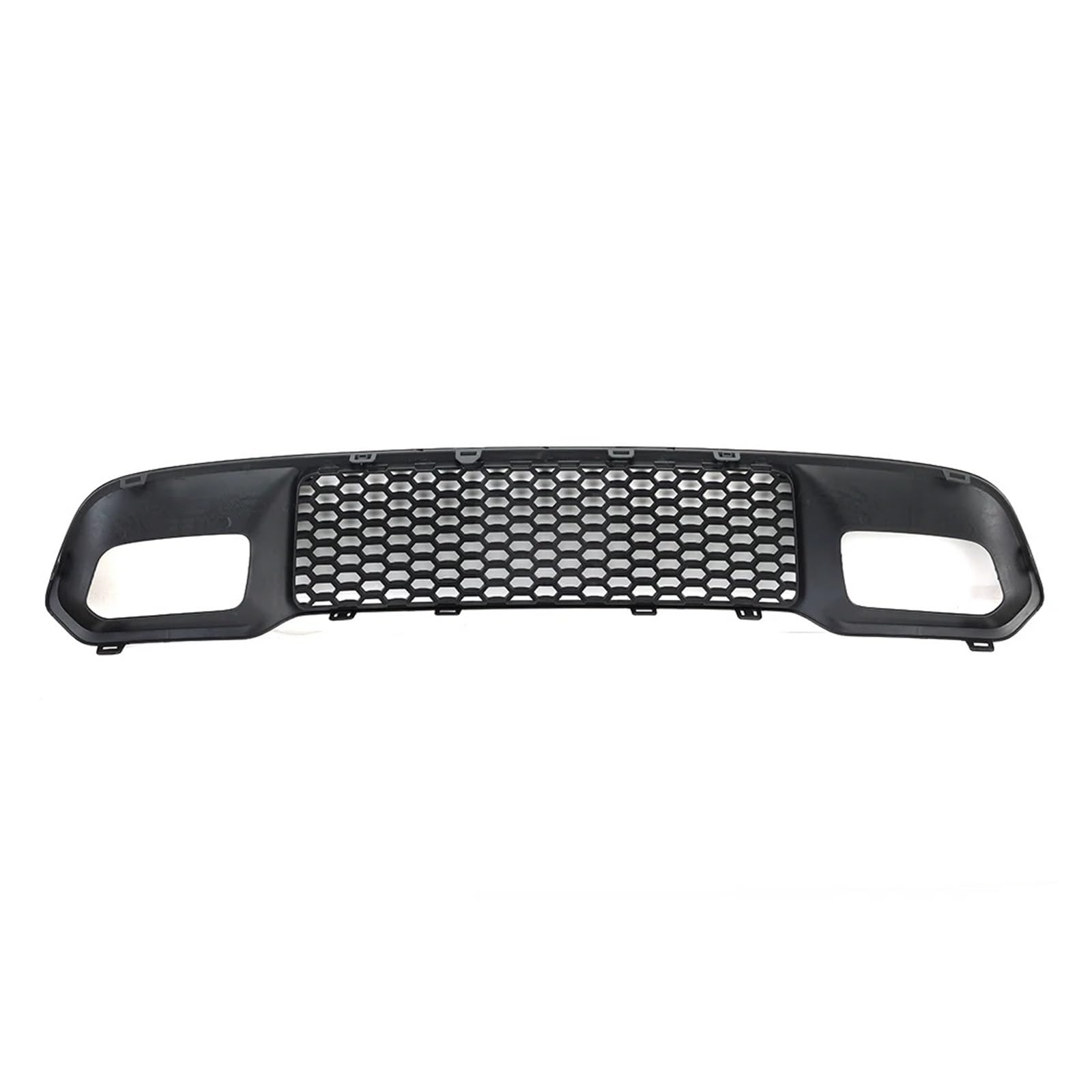 Unterer Kühlergrill for die vordere Stoßstange, kompatibel mit Jeep Grand Cherokee 2017 2018 2019–2022, schwarzes Chrom, Gitternetze for den Stoßstangengrill, Rahmen, Autozubehör(Black1) von HTAQYU