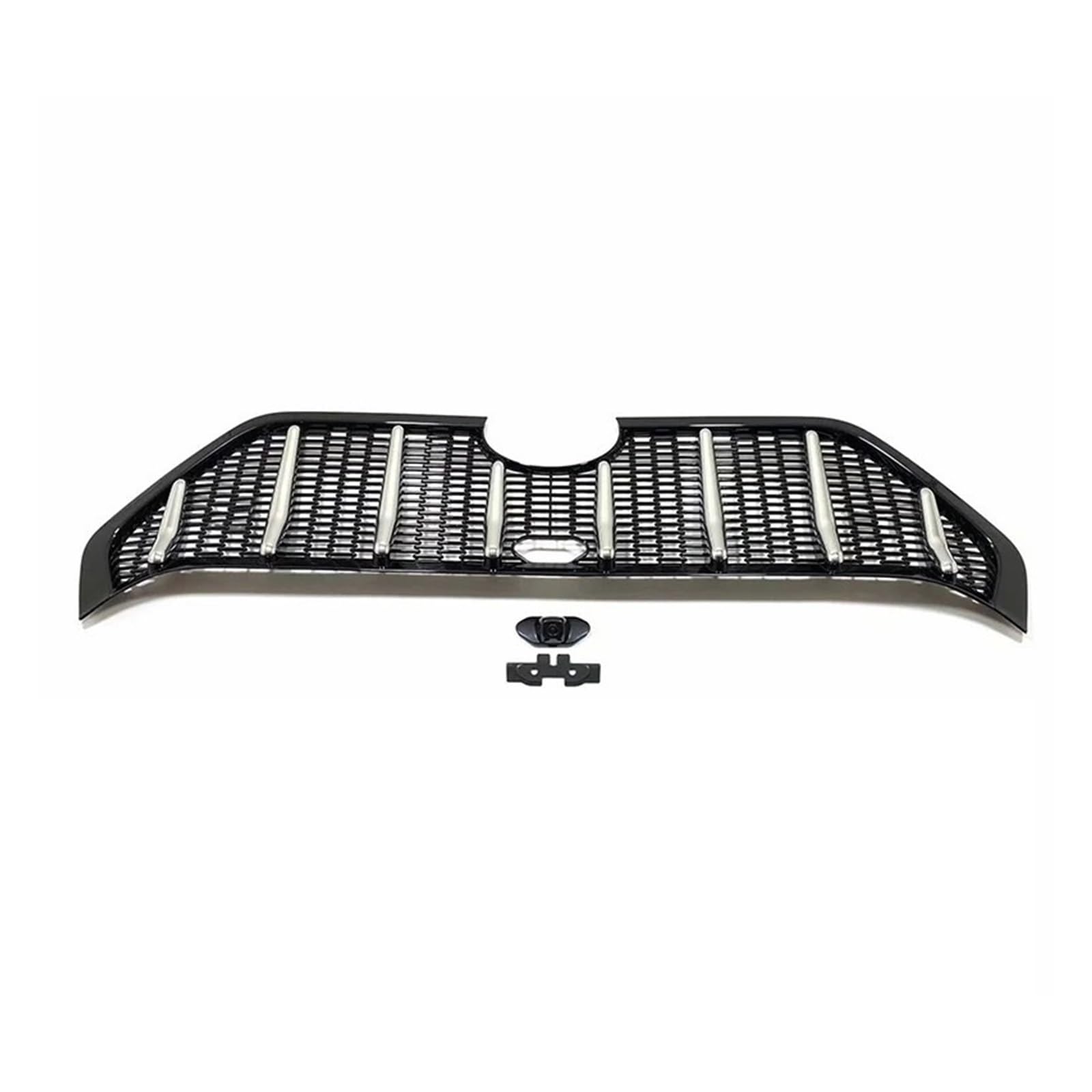 Vorne Mitte Kühlergrill Grills Mesh Abdeckung Trim for Toyota Rav4 Limited/LE/XLE/Hybrid 2019 2020 2021 2022 2023 2024 Auto Zubehör(1 Hole) von HTAQYU