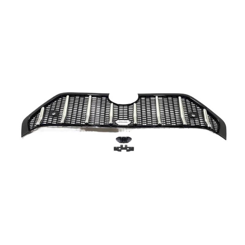 Vorne Mitte Kühlergrill Grills Mesh Abdeckung Trim for Toyota Rav4 Limited/LE/XLE/Hybrid 2019 2020 2021 2022 2023 2024 Auto Zubehör(3 Holes) von HTAQYU