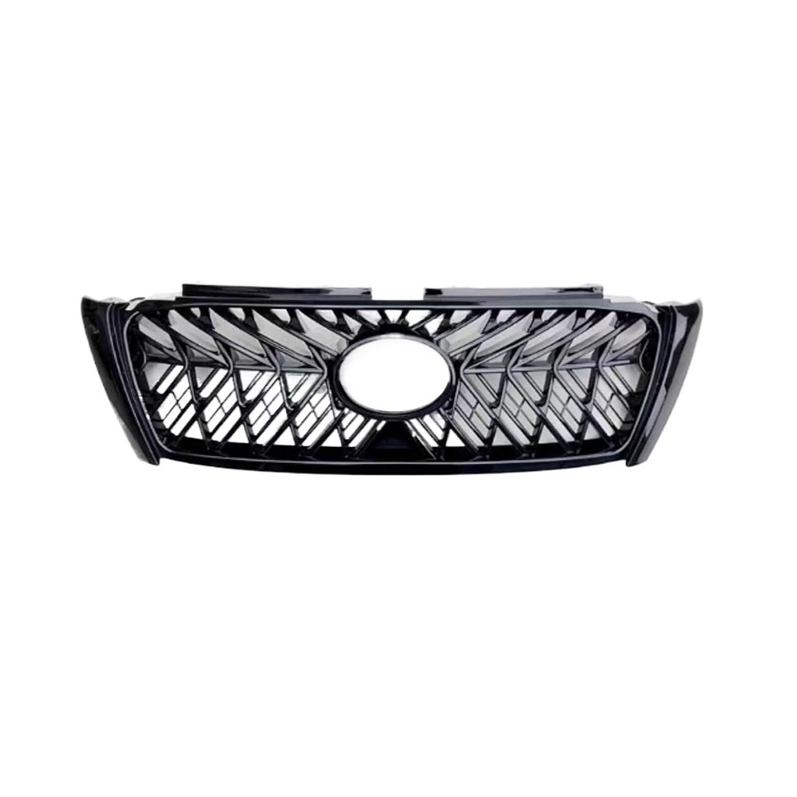 for 2014-2023, kompatibel mit Toyota Land Cruiser Prado 150 LC150, Kühlergrill-Highlight-Streifen, TRD-Vorderseitenänderung, Dekorationszubehör(2014-2017 Black) von HTAQYU