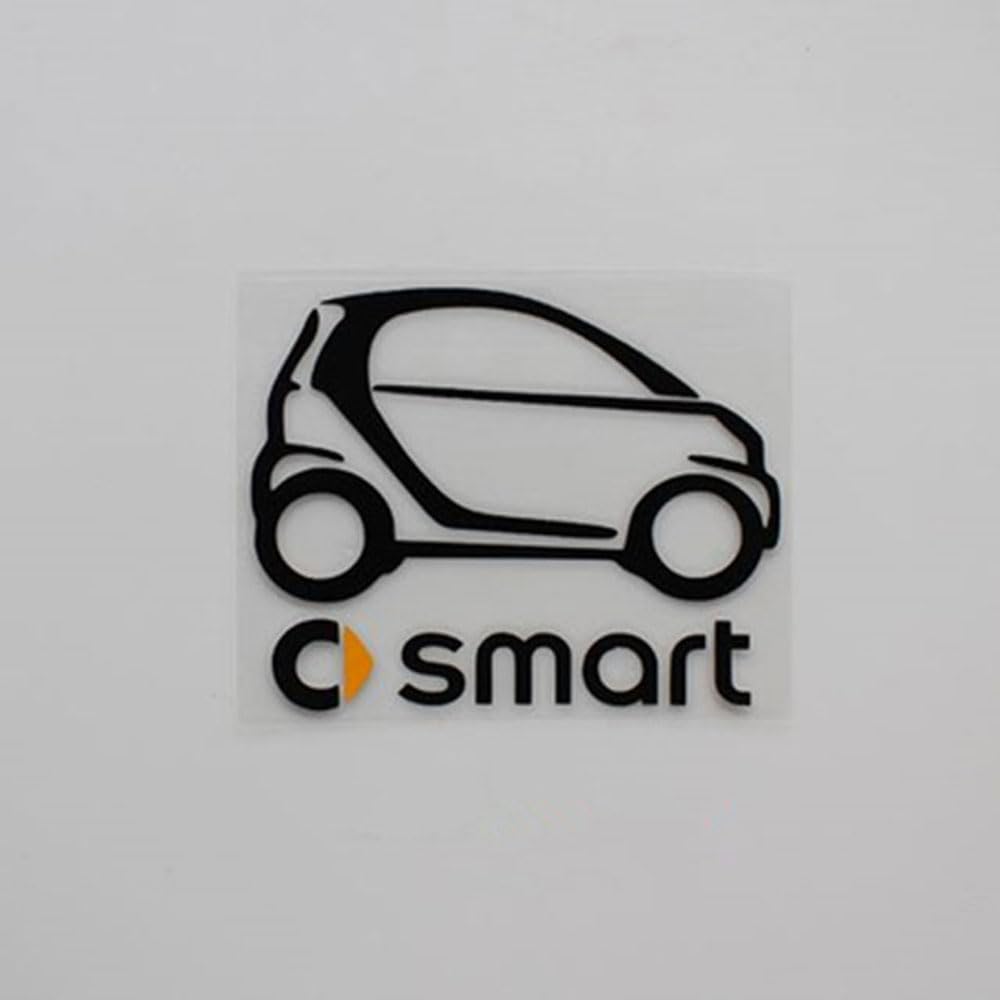 HTBFBDZJ Auto Aufkleber für Mercedes Smart 450 451 453 Fortwo Forfour Auto Karosserie Buchstaben Emblem Auto Body Aufkleber Abzeichen Sticker Logo Dekoration Autozubehör B von HTBFBDZJ