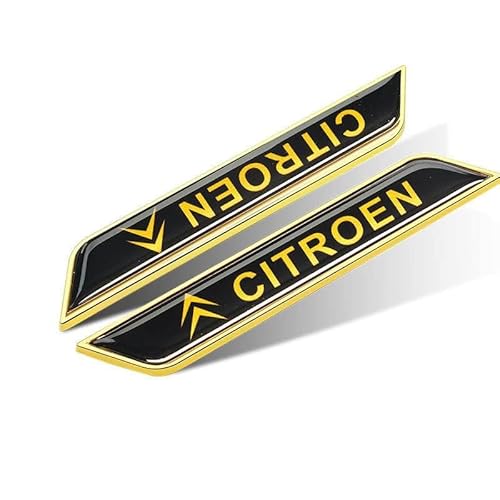 HTBFBDZJ Auto Emblem Aufkleber für Citroen Auto Karosserie Buchstaben Emblem Auto Body Aufkleber Abzeichen Sticker Logo Dekoration Autozubehör von HTBFBDZJ