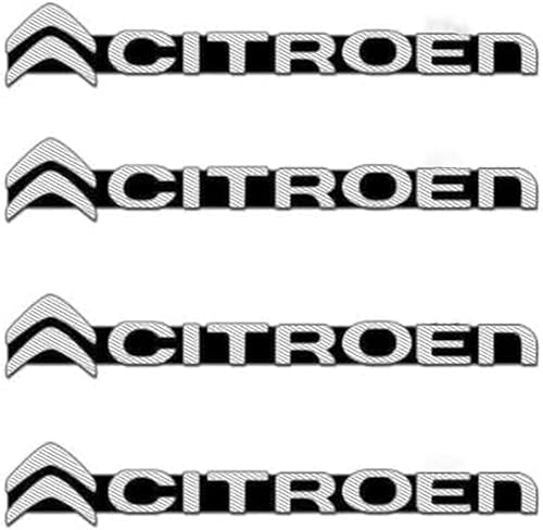 HTBFBDZJ Auto Emblem Aufkleber für Citroen C5 C2 C3 C4 C1 Auto Karosserie Buchstaben Emblem Auto Body Aufkleber Abzeichen Sticker Logo Dekoration Autozubehör von HTBFBDZJ