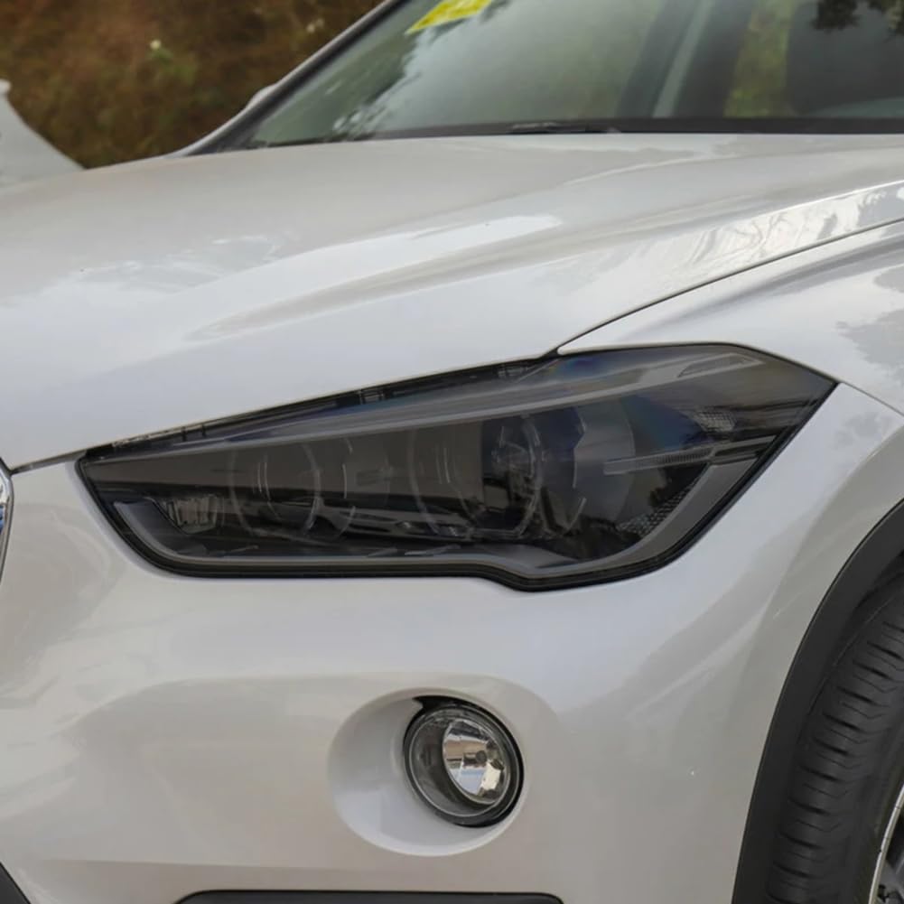 2 Stück Autoscheinwerfer-Schutzfolie, getöntes Vinyl, transparenter TPU-Aufkleber, für BMW X1 F48 2015-heute Zubehör von HTDVIG