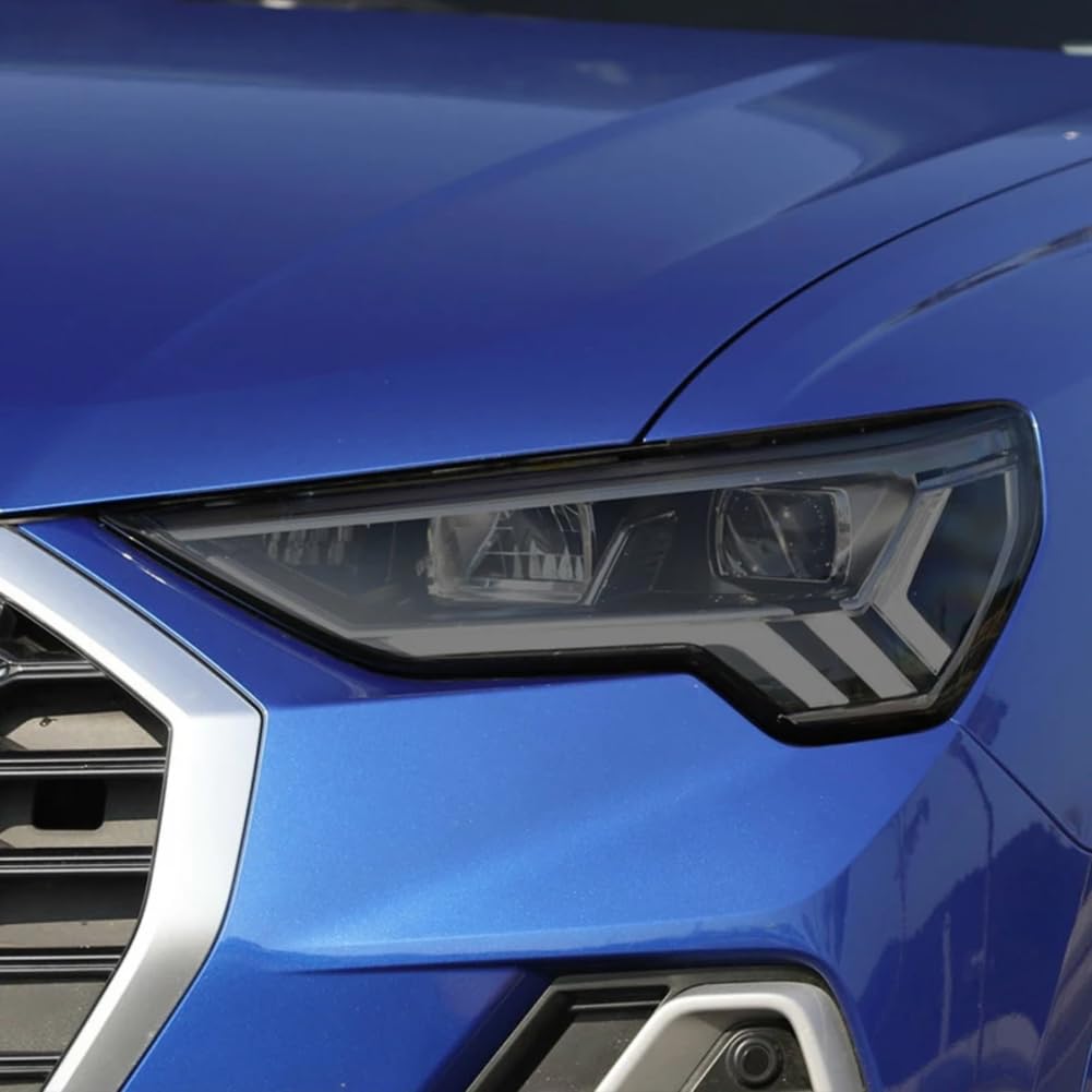 Autoscheinwerfer-Schutzfolie, Rücklicht, geräucherter schwarzer Tönungsfolie, Vinyl, transparenter TPU-Aufkleber, für Audi Q3 RSQ3 F3 2019 2020 2021 von HTDVIG