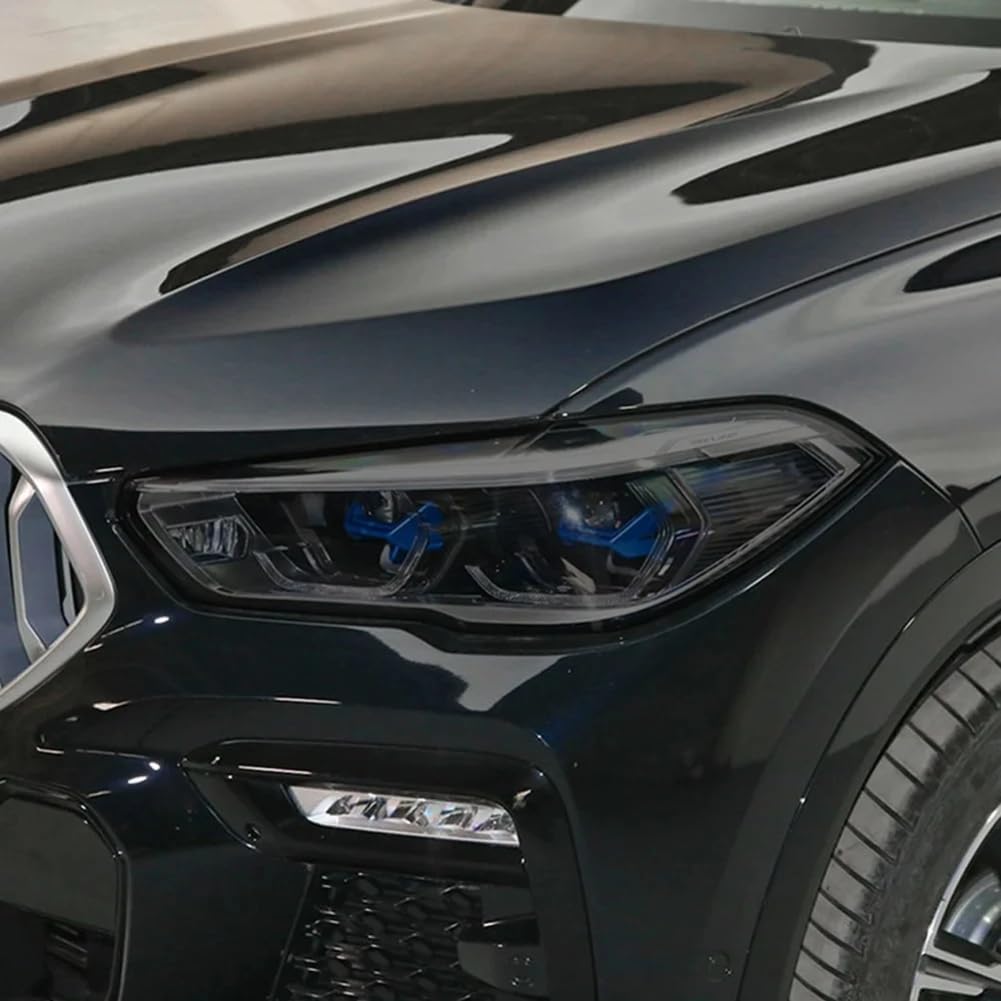 Autoscheinwerfer-Schutzfolie, geräucherter schwarzer Tönungsfolie, Vinyl, transparenter TPU-Aufkleber, für BMW X6 G06 2020-heute von HTDVIG