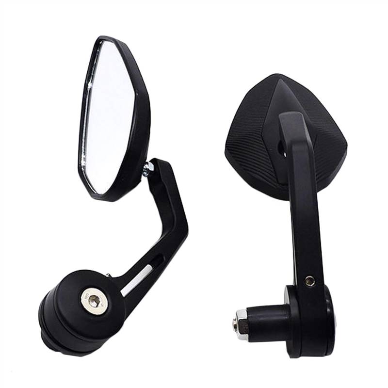 Motorrad Lenkerendenspiegel Universal Für 7/8 "22mm Motorrad Rearview Außenspiegel Lenker Bar End Spiegel Für Motorrad Elektrische Fahrrad(2) von HTGMTGPACC