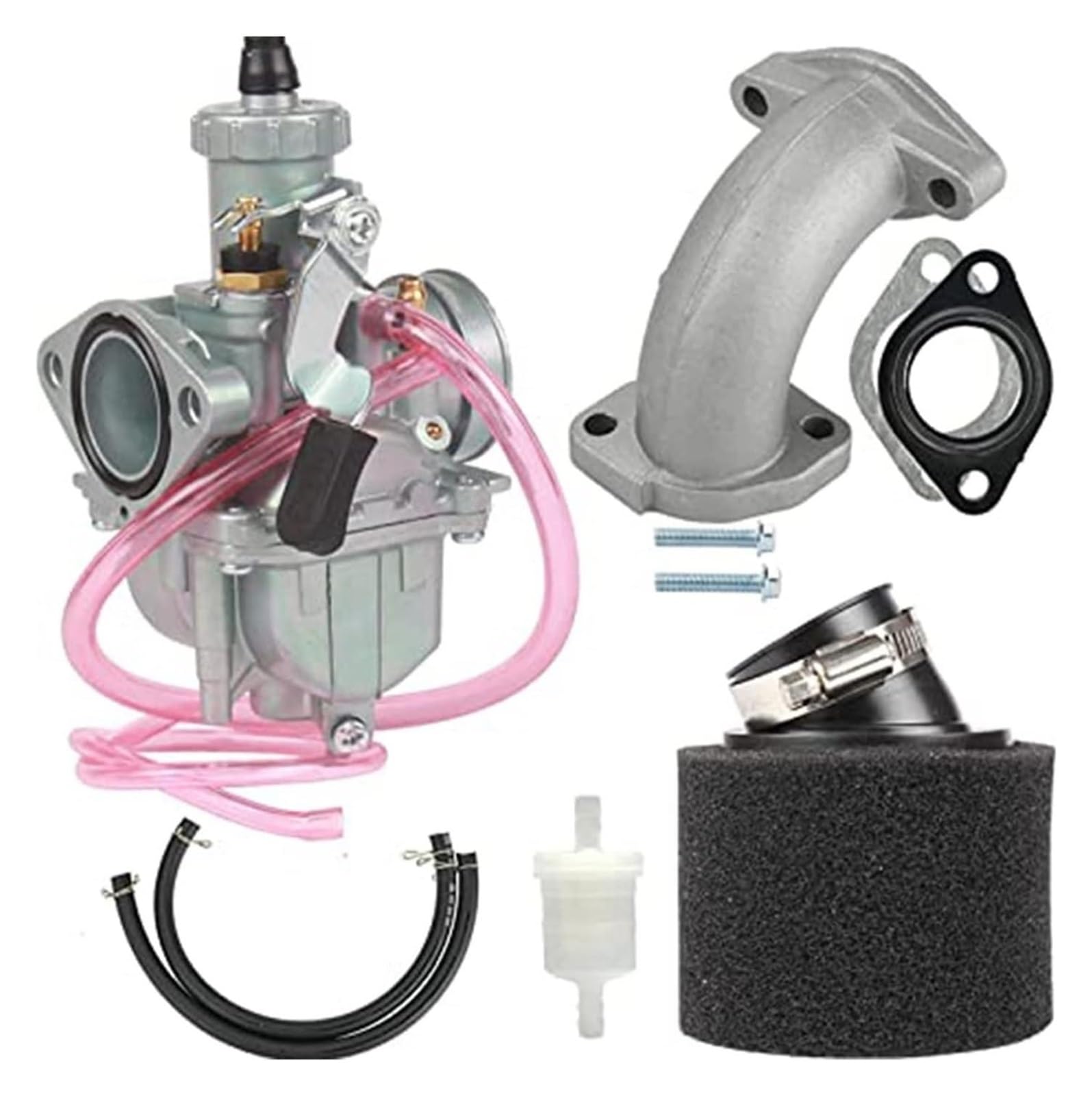 Vergaser Für 125 140 150 160cc Dirt Pit Bike Für Mikuni VM22 Vergaser PZ26 26mm Carb Ansaugrohr Verteiler 38mm Luftfilter Kit Vergaser Carburetor(2) von HTGMTGPACC