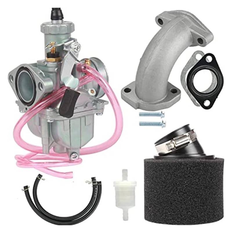 Vergaser Für 125 140 150 160cc Dirt Pit Bike Für Mikuni VM22 Vergaser PZ26 26mm Carb Ansaugrohr Verteiler 38mm Luftfilter Kit Vergaser Carburetor(2) von HTGMTGPACC