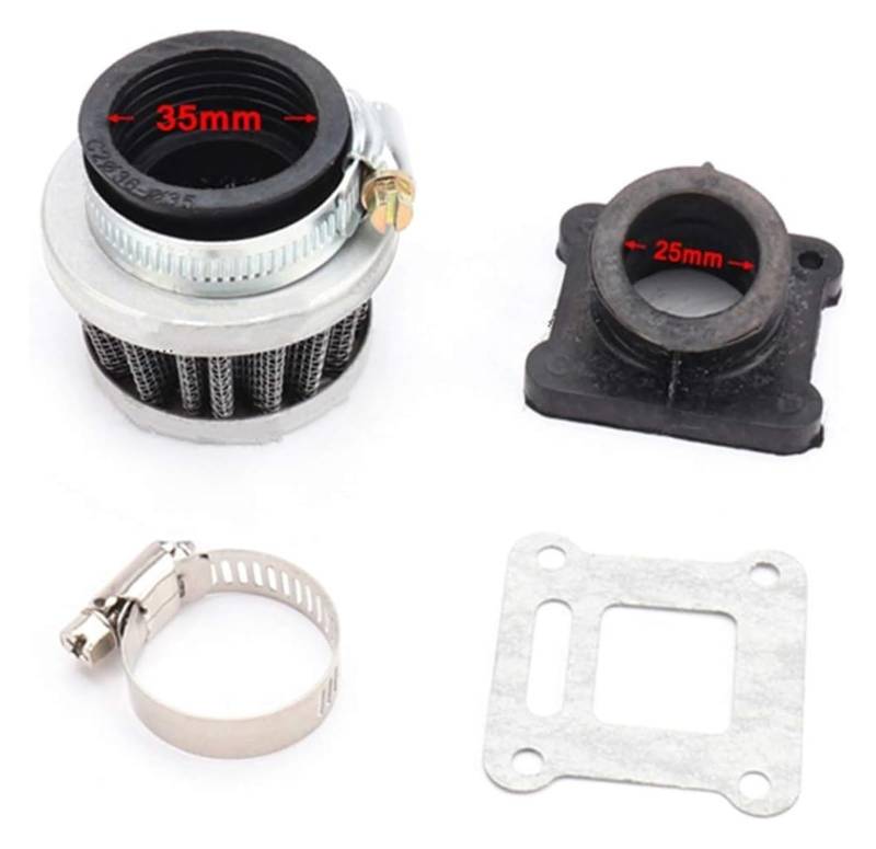 Vergaser Für 50 50SX 50CC J&UNIOR 50CC SX 2001-2008 Handkeil-Vergasersatz 20-mm-Motorradvergaser Mit Luftfilter Und Verteilermanschette Vergaser Carburetor(Air Filter Manifold) von HTGMTGPACC