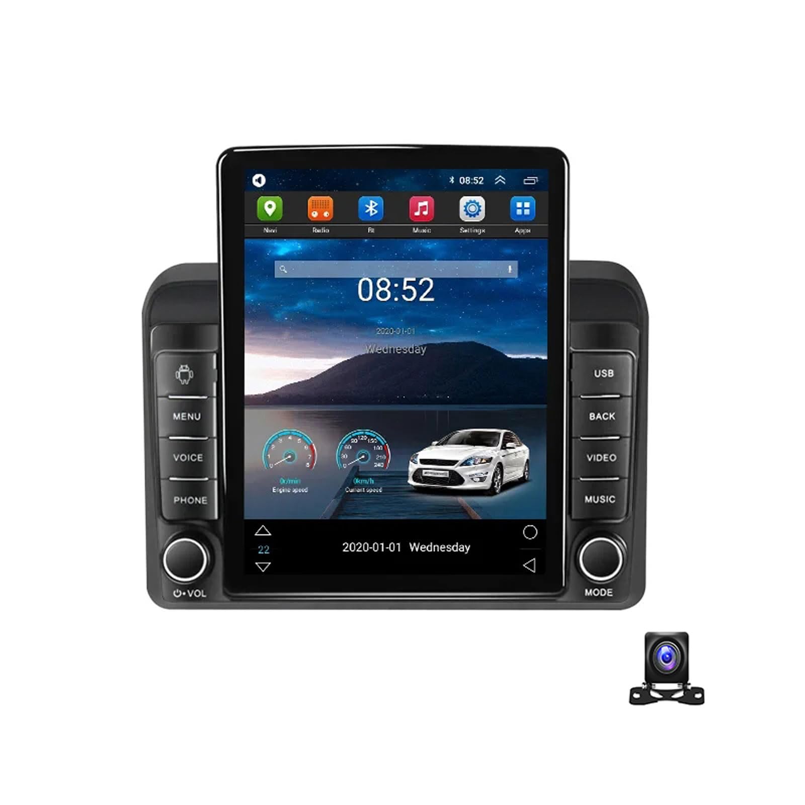 HTNEEGIE Android 13 Autoradio Bluetooth 2 Din Mit 9.7 Zoll Bildschirm Kompatibel mit Suzuki Ertiga 2018~2020 Mit Navi Multimedia MP5 Player Mit AHD Rückfahrkamera/RDS/DSP/Car-Play,TS150 von HTNEEGIE