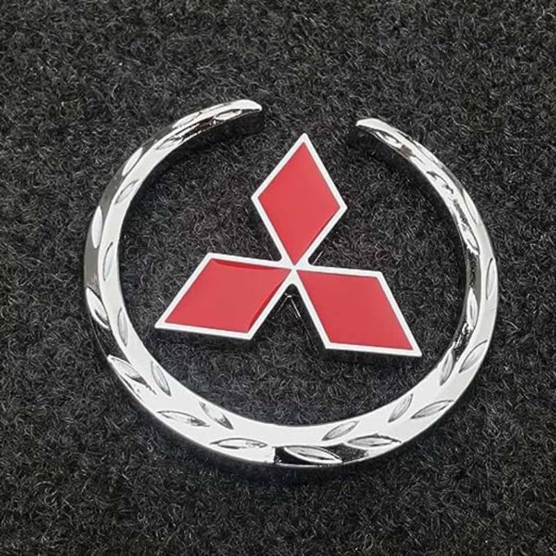 HTPNB Auto Aufkleber Abzeichen für Mitsubishi Lancer-EX ASX Eclipse Cross Outlander, Badge Emblem Abziehbilder Autoaufkleber Schriftzug Karosserie Emblem Zeichen Zubehör von HTPNB