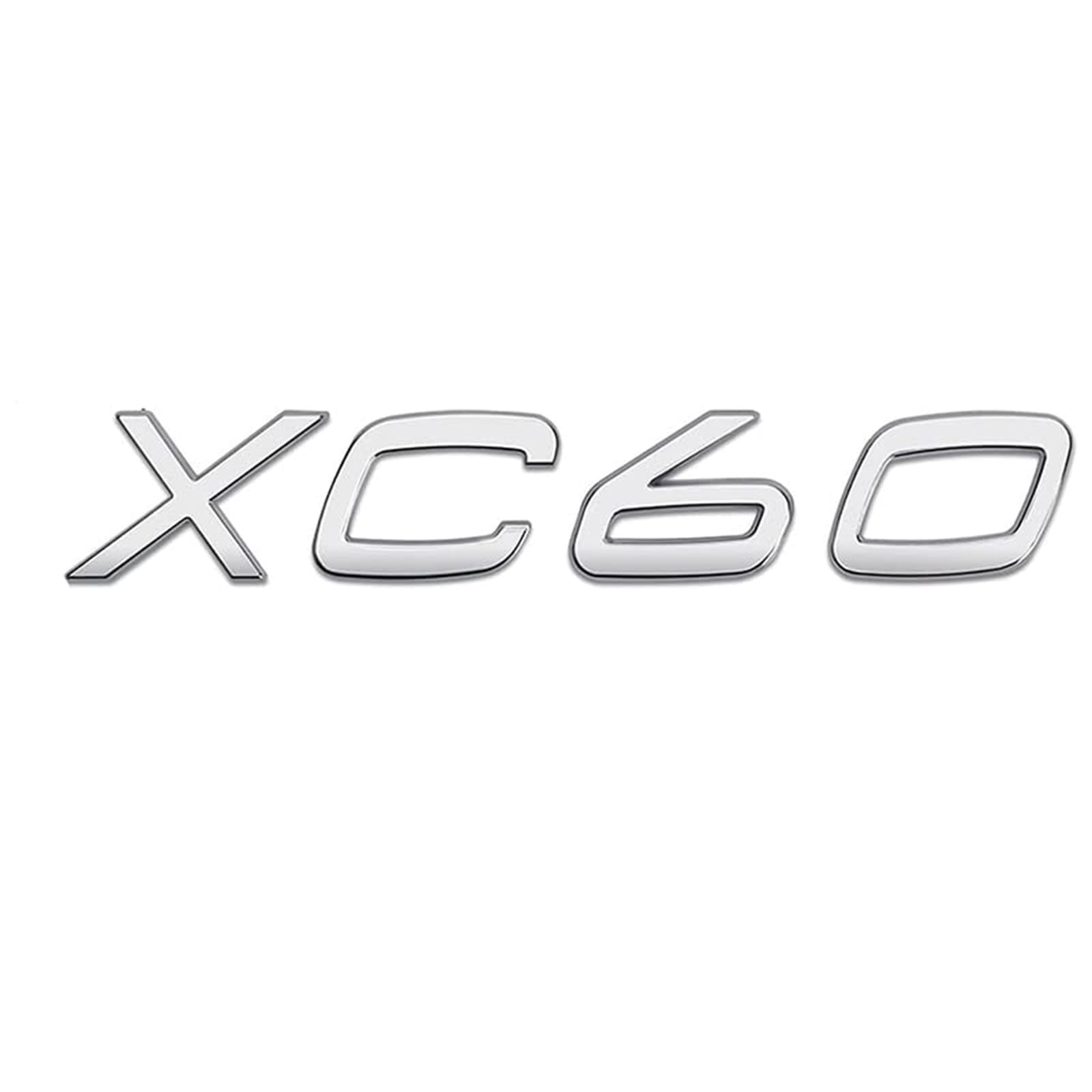 Auto Aufkleber Abzeichen für Volvo XC60 XC90, Badge Emblem Abziehbilder Autoaufkleber Schriftzug Karosserie Emblem Zeichen Zubehör,XC60 von HTPNB