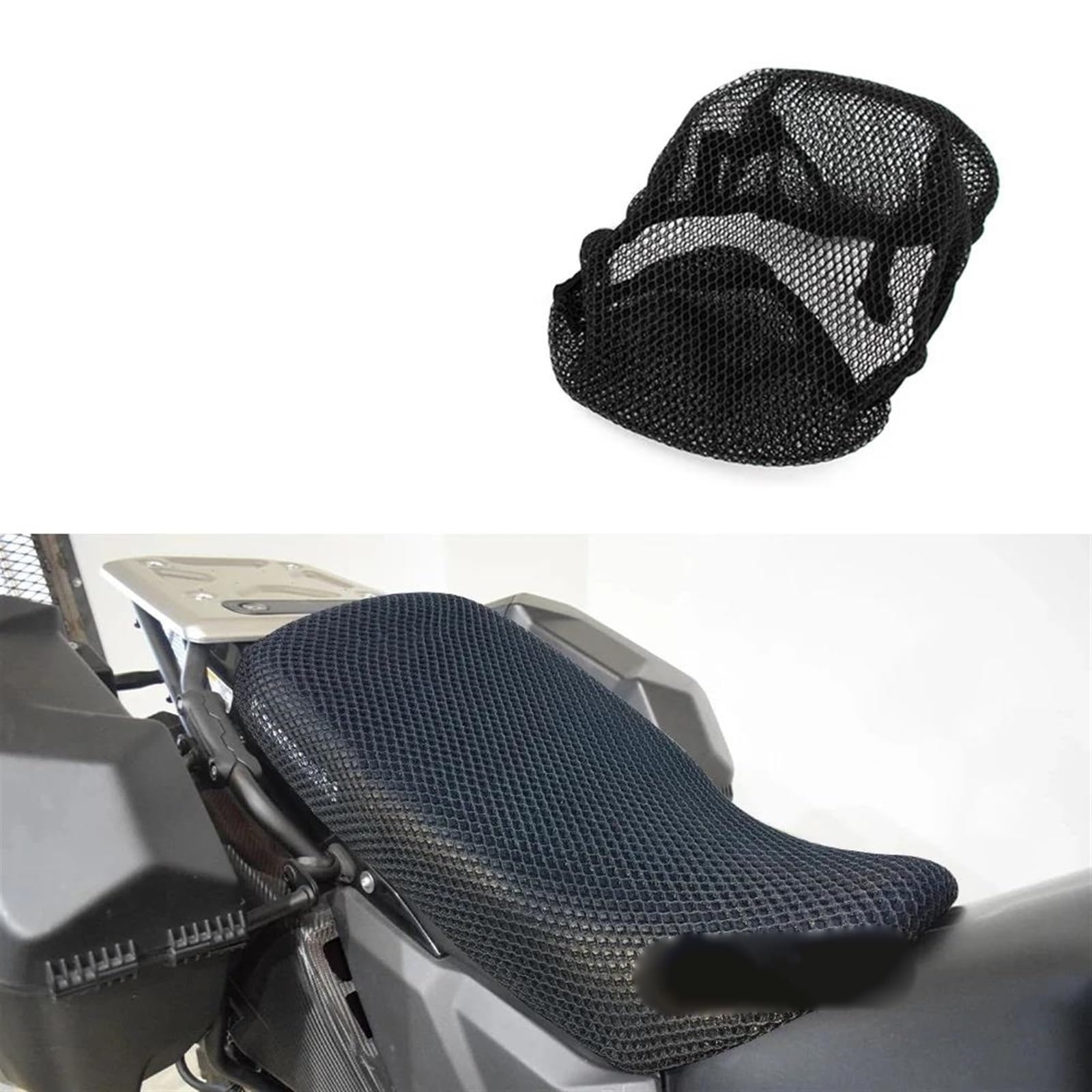 HTRHHNF Schutz 3D Honeycomb Motorrad Sitzbezug Mesh Kissen Atmungsaktiv Zubehör Für Kawasaki KLR650 2021 2022 2023 von HTRHHNF