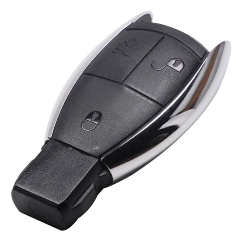 HTRJAPL 3 Tasten Autoschlüsselschale Auto Fernbedienung Gehäuse Hülle Ersatzauto Key Zubehör Kompatibel for Mercedes Benz E + M + C Klasse Schlüsseletui von HTRJAPL