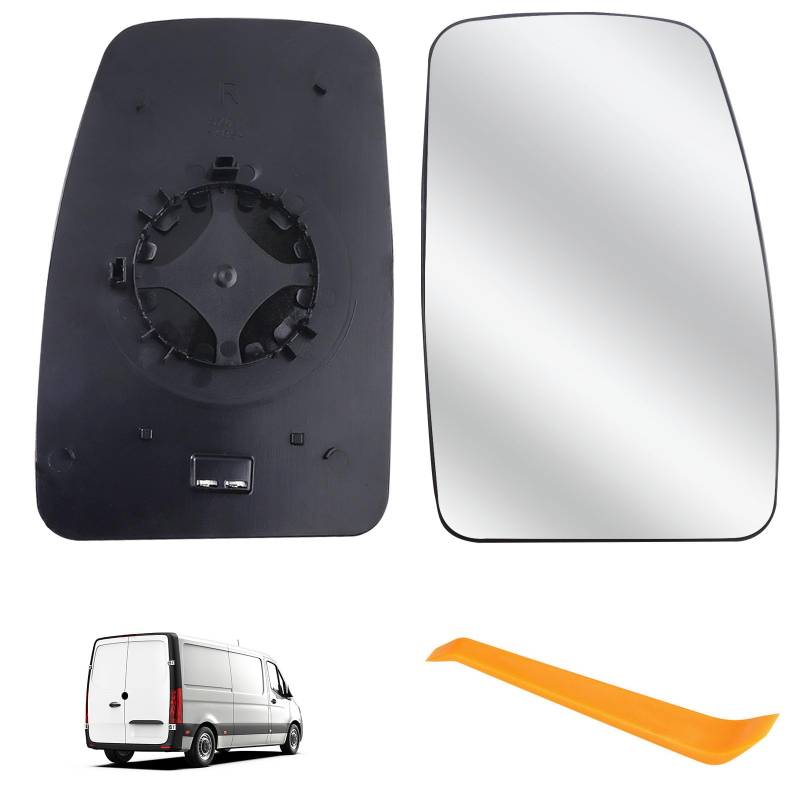 Spiegelglas Ersatz für Renault Master 2010-2021/Opel Movano 2010-2023/Nissan NV400 2010-2021 beheizbar Ersatzspiegelglas Beifahrerseite Außenspiegel Rückspiegelglas Seitenspiegelglas (Rechts) von HTTYHT