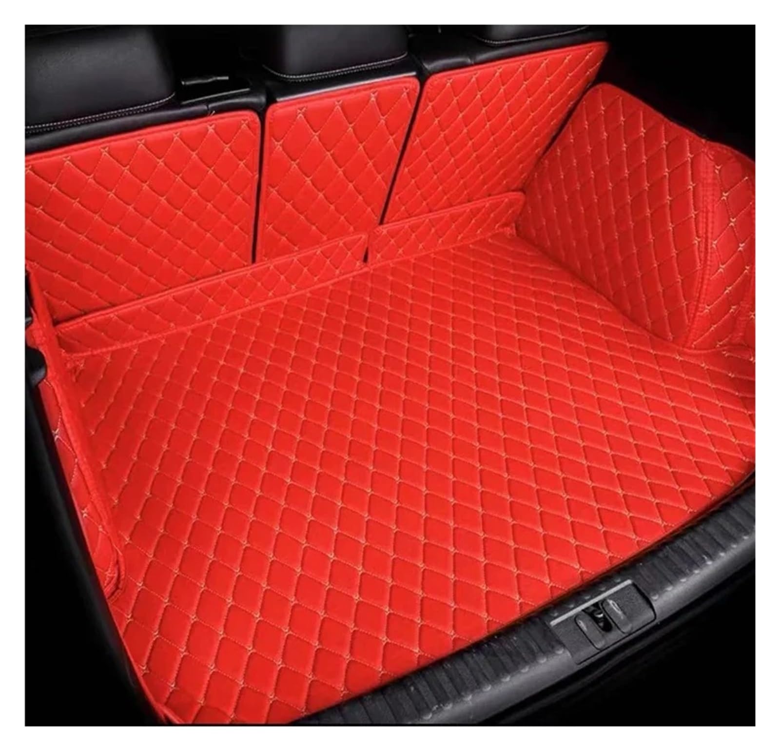 Auto Kofferraummatte Für Lexus Für NX 350h NX350h 2022 2023 2024 2025 Spezielle Auto Stamm Matten Boot Teppiche Cargo-Liner Abdeckung Matten Kofferraum Schutzmatte(RED) von HTUHBCX