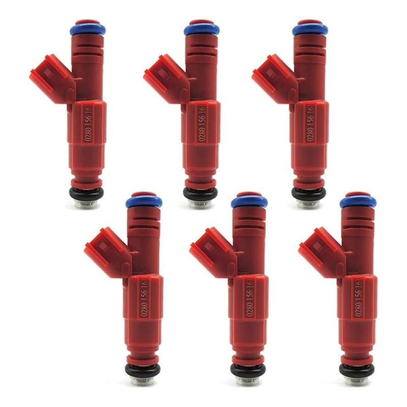 Auto Spray Düse Für J&eep Für C&herokee Für L&iberty Für W&Rangler Für M&ustang Für Fokus 6PCS Auto Kraftstoff Injektoren Düse 0280156161 3S4G-AB 812-12128 Kraftstoffdüse von HTUHBCX