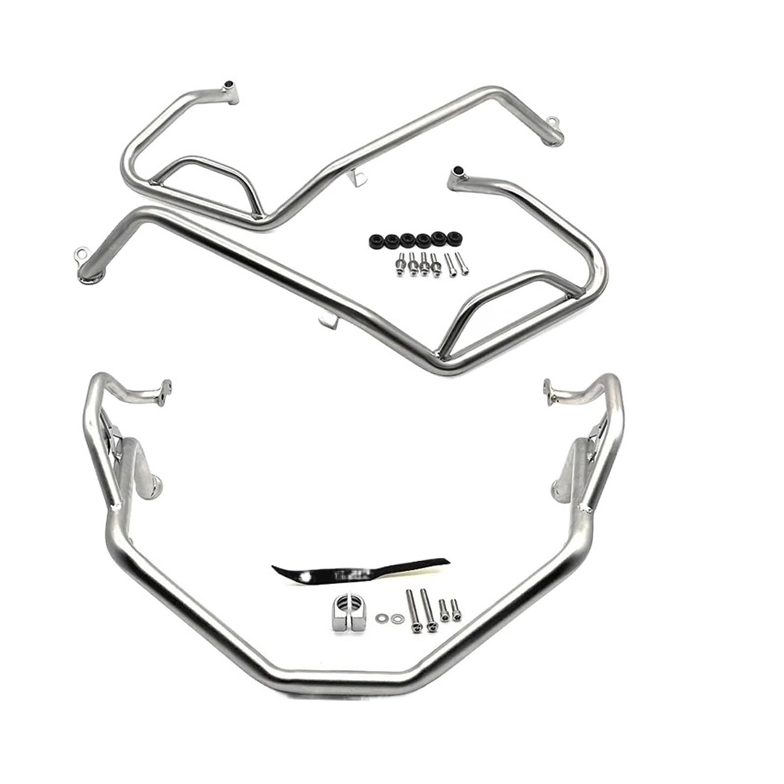 Autobahn Sturzbügel Für X-ADV750 Für X-ADV 750 Für XAdv 750 XADV750 2021 2022 2023 2024 Motorrad-Motorschutzbügel Sturzbügel Stoßfängerrahmenschutz Aus Edelstahl Sturzschutz(A Set-Silver) von HTUHBCX