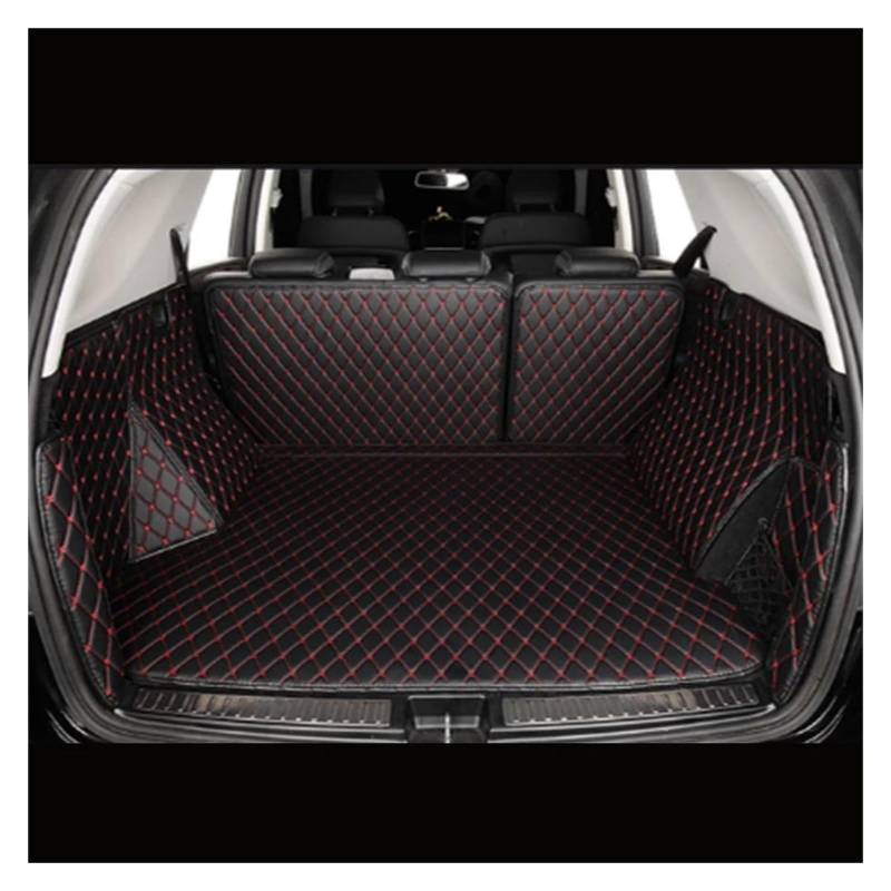 Kofferraumwanne Teppich Auto Benutzerdefinierte Stamm Matten Auto Cargo-Liner Pads Kofferraum Teppich Für G&enesis GV60 Für JW 2024 2025 2022 2023 Laderaumwanne(Black with red) von HTUHBCX