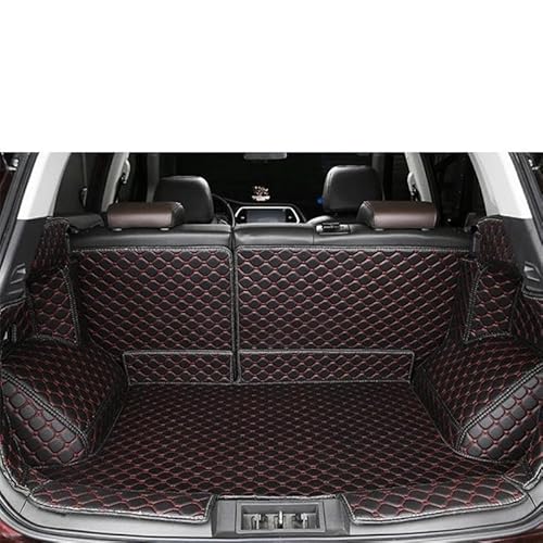 Kofferraumwanne Teppich Auto Nach Stamm Matte Boot wasserdichte Teppiche Auto Zubehör Für ML350 Für M&L 350 W166 2012 2015 2016 2013 2014 Laderaumwanne(Black red line) von HTUHBCX