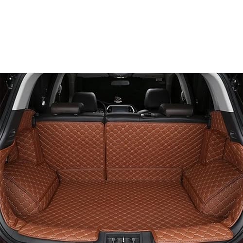 Kofferraumwanne Teppich Auto Nach Stamm Matte Boot wasserdichte Teppiche Auto Zubehör Für ML350 Für M&L 350 W166 2012 2015 2016 2013 2014 Laderaumwanne(Brown) von HTUHBCX