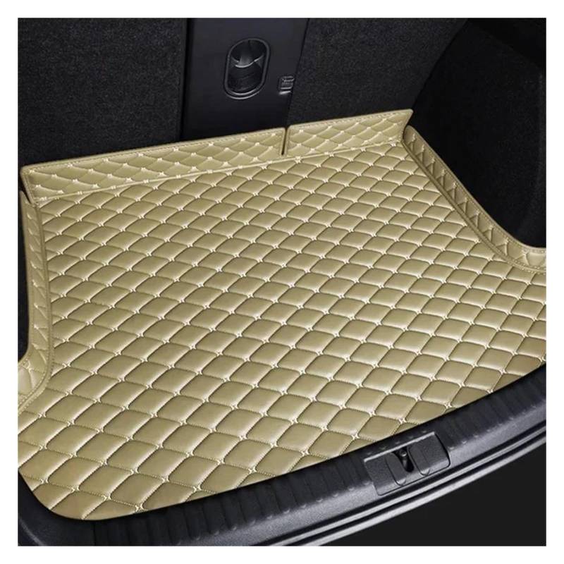 Kofferraumwanne Teppich Für X5 E53 E70 F15 G05 Für X4 F26 G02 Auto Kofferraum Matte Stamm Lagerung Schutz Pad Auto Teppich Liner Schwanz Boot Tablett Zubehör Laderaumwanne(Beige) von HTUHBCX