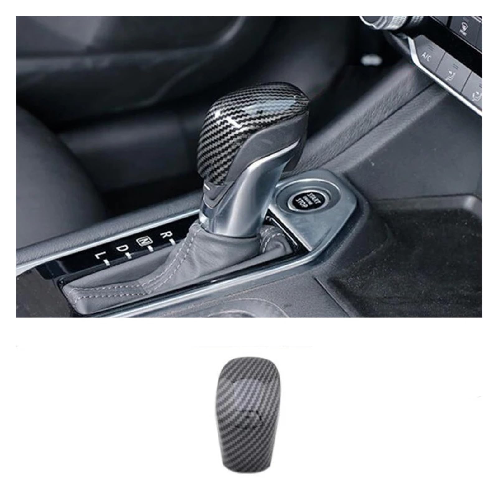 Mittelkonsole Trim Für B&luebird Für S&ylphy 2020 2021 2022 Auto Innen Vorne Mitte Air Outlet Vent Abdeckung Trim Zubehör Control Panel Trim(Gear Shift knob) von HTUHBCX